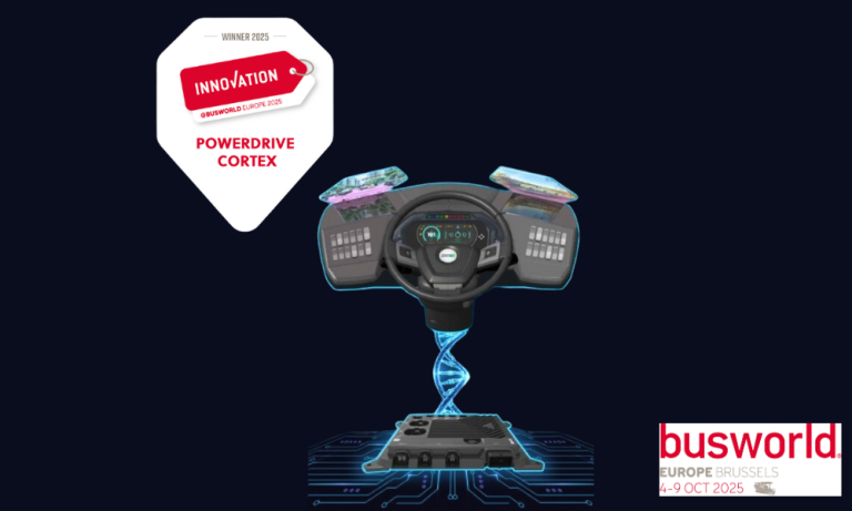 POWERDRIVE CORTEX, lauréat du Prix de l’Innovation Busworld 2025