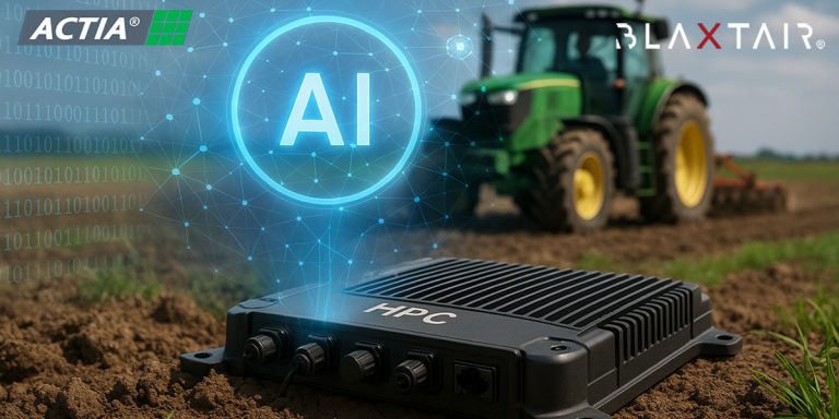 Blaxtair and ACTIA Partnership: HPC Embedded AI for Agricultural Vehicles